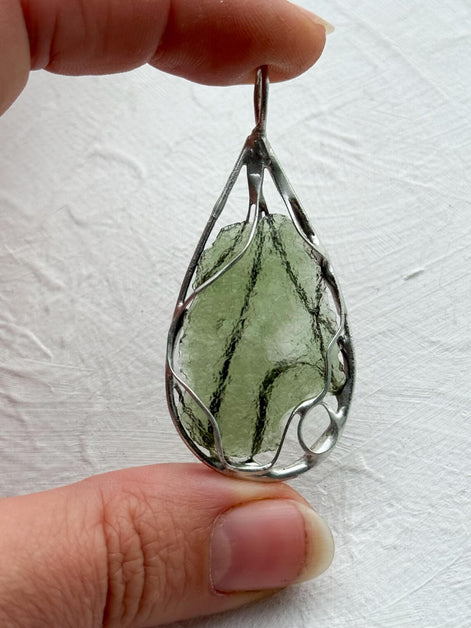 Moldavite Pendant, Marouškovo Pole, 2.60g