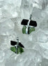 Moldavite & Black Tourmaline Pendant, Ločenice, 1.15g