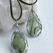 Moldavite Pendant, Marouškovo Pole, 2.60g