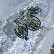 Natural Moldavite Necklace, 0.4g
