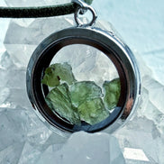 Moldavite Locket Pendant, 1g