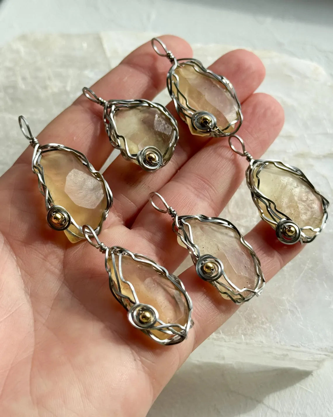 Natural Libyan Desert Glass Pendant, 2g