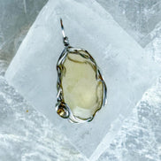Natural Libyan Desert Glass Pendant, 2g