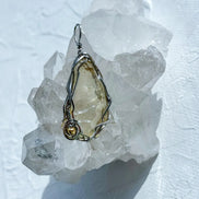 Natural Libyan Desert Glass Pendant, 2g