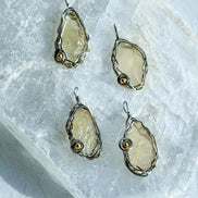 Natural Libyan Desert Glass Pendant, 2g