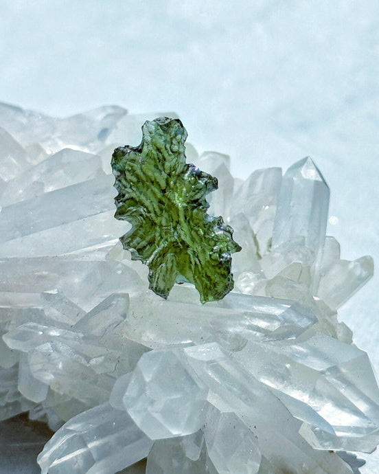 Hedgehog Moldavite Stone, Malý Chlum, 1.21g