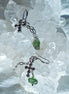 Moldavite Cross Earrings, Chlum, 0.90g