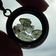 Moldavite Locket Pendant, 1g