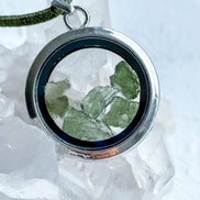 Moldavite Locket Pendant, 1g