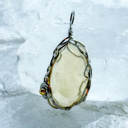 Natural Libyan Desert Glass Pendant, 2g