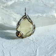 Natural Libyan Desert Glass Pendant, 2g