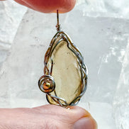 Natural Libyan Desert Glass Pendant, 2g