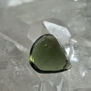 Faceted Moldavite Gemstone, Slave, 0.58g