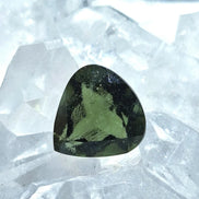 Faceted Moldavite Gemstone, Slave, 0.58g