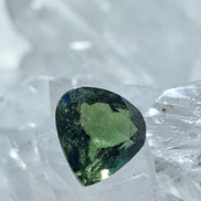 Faceted Moldavite Gemstone, Slave, 0.58g