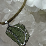 Raw Moldavite Pendant, Chlum, 3.04g