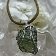 Raw Moldavite Pendant, Chlum, 3.04g