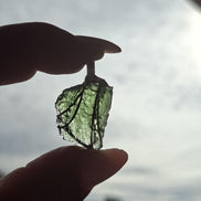 Raw Moldavite Pendant, Chlum, 3.04g