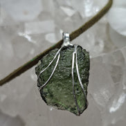 Raw Moldavite Pendant, Chlum, 3.04g