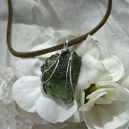 Raw Moldavite Pendant, Chlum, 3.04g