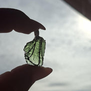 Raw Moldavite Pendant, Chlum, 3.04g