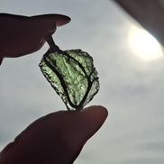 Raw Moldavite Pendant, Chlum, 3.04g