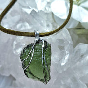 Raw Moldavite Pendant, Chlum, 3.04g