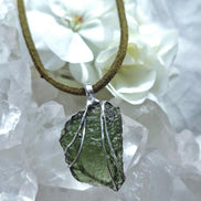 Raw Moldavite Pendant, Chlum, 3.04g