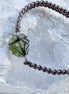 Moldavite Bracelet, Chlum, 0.9g, Silver Nylon Cord