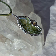 Raw Moldavite Pendant, Maruškovo Pole, 2.20g