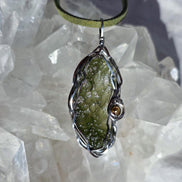 Raw Moldavite Pendant, Maruškovo Pole, 2.20g
