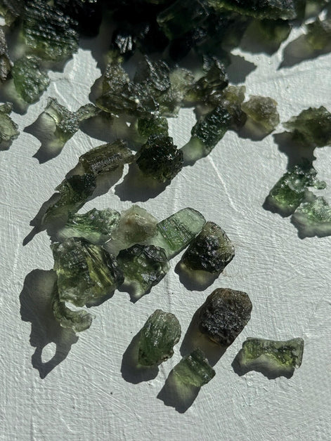 Mini Moldavite Stone, 0.1g - 0.9g