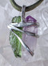Harmony Pendant Moldavite & Amethyst, Nesměň, 0.95g