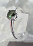 Faceted Moldavite Ring, Chlum, 0.25g