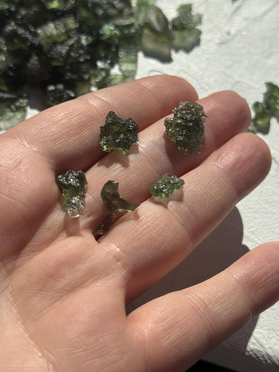 Mini Moldavite Stone, 0.1g - 0.9g