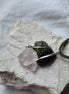 Elegant Moldavite & Rose Quartz Pendant, Ločenice, 2.28g