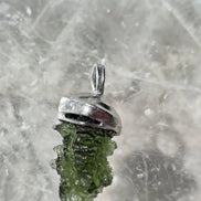 Hedgehog Moldavite Pendant, Nesměň, 1.67g
