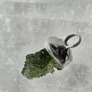 Hedgehog Moldavite Pendant, Nesměň, 1.67g
