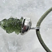 Hedgehog Moldavite Pendant, Nesměň, 1.67g