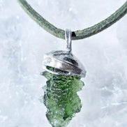 Hedgehog Moldavite Pendant, Nesměň, 1.67g