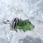 Hedgehog Moldavite Pendant, Nesměň, 1.67g
