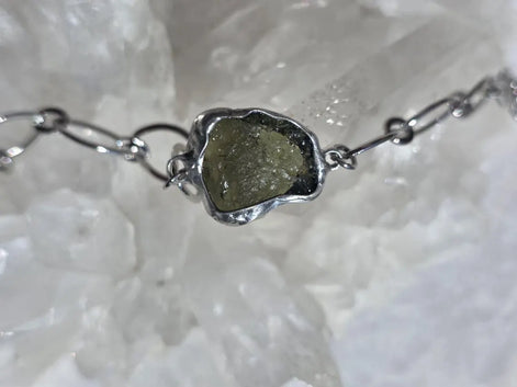 Moldavite Bracelet, Chlum, 2.5g
