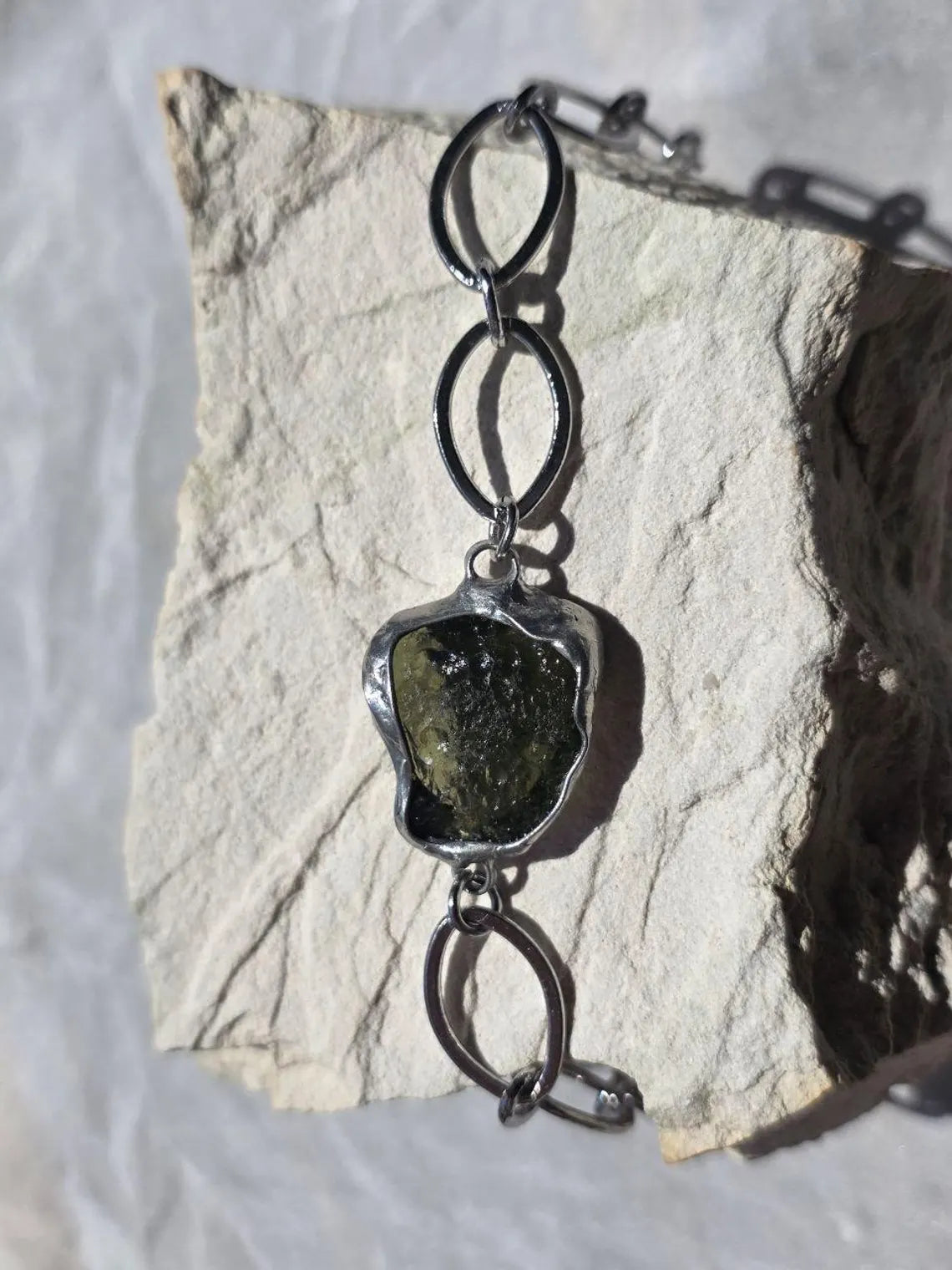Moldavite Bracelet, Chlum, 2.5g