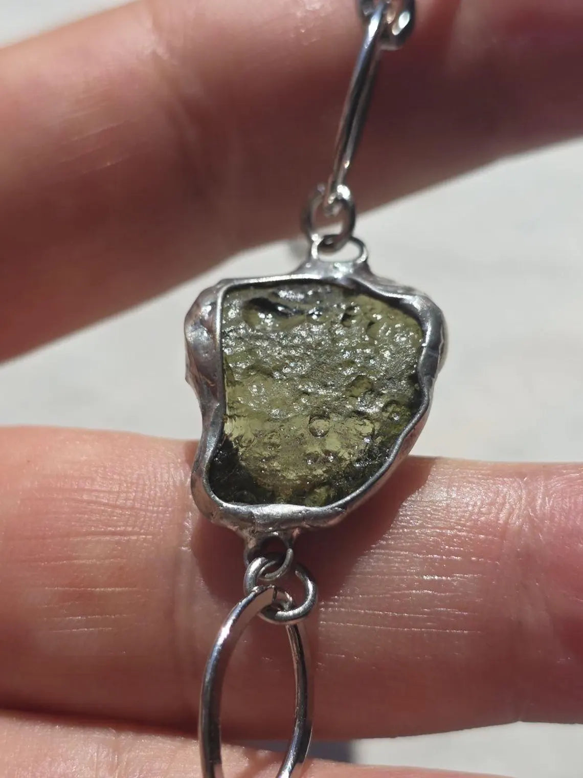 Moldavite Bracelet, Chlum, 2.5g
