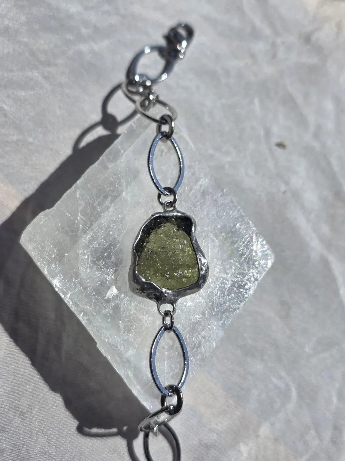 Moldavite Bracelet, Chlum, 2.5g