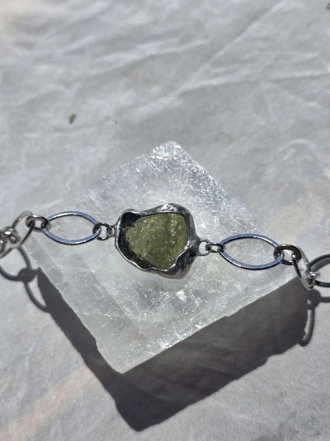 Moldavite Bracelet, Chlum, 2.5g