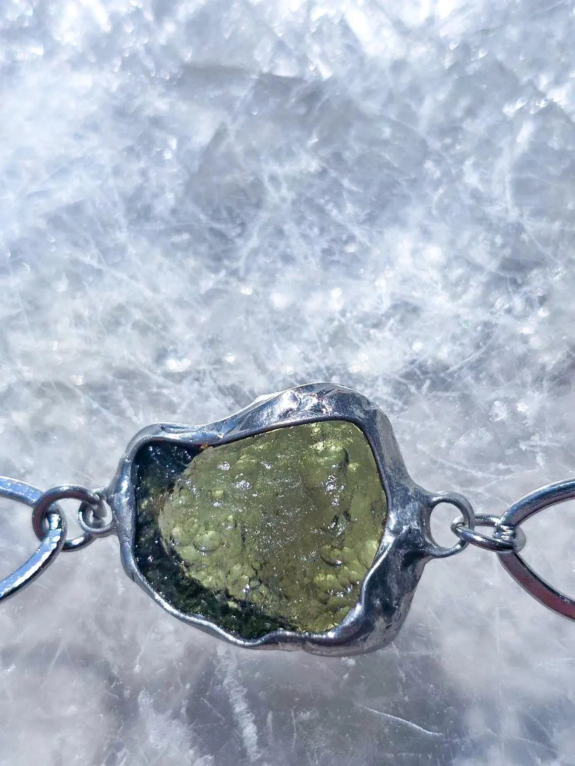 Moldavite Bracelet, Chlum, 2.5g