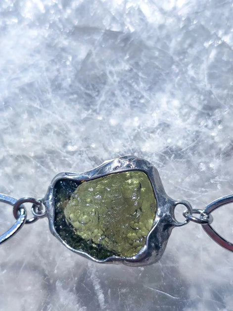 Moldavite Bracelet, Chlum, 2.5g