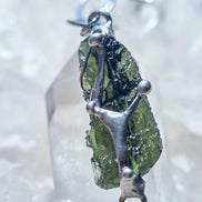 Raw Moldavite Bracelet, Chlum, 2.9g