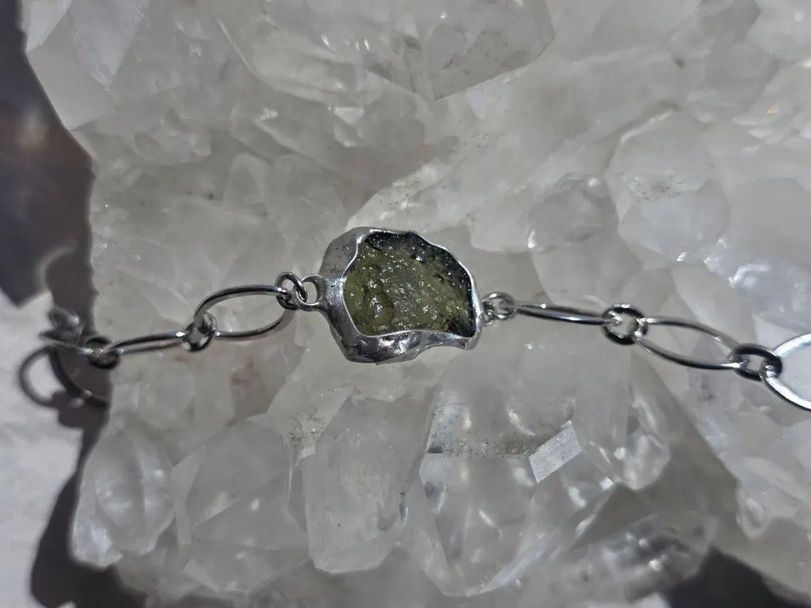 Moldavite Bracelet, Chlum, 2.5g